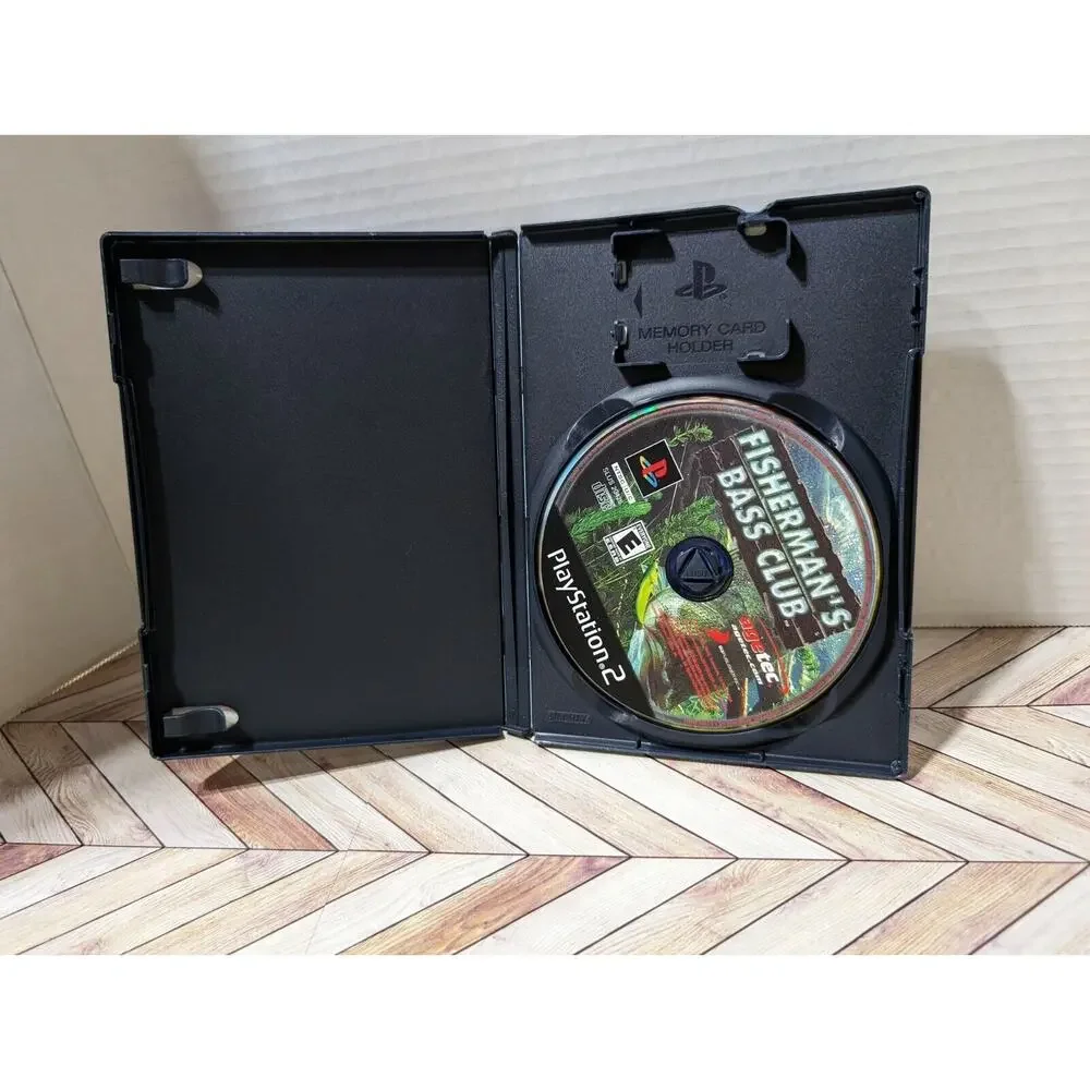 Fishermans Bass Club - PS2 Sony PlayStation 2 - Game & Case Fishing Video Game